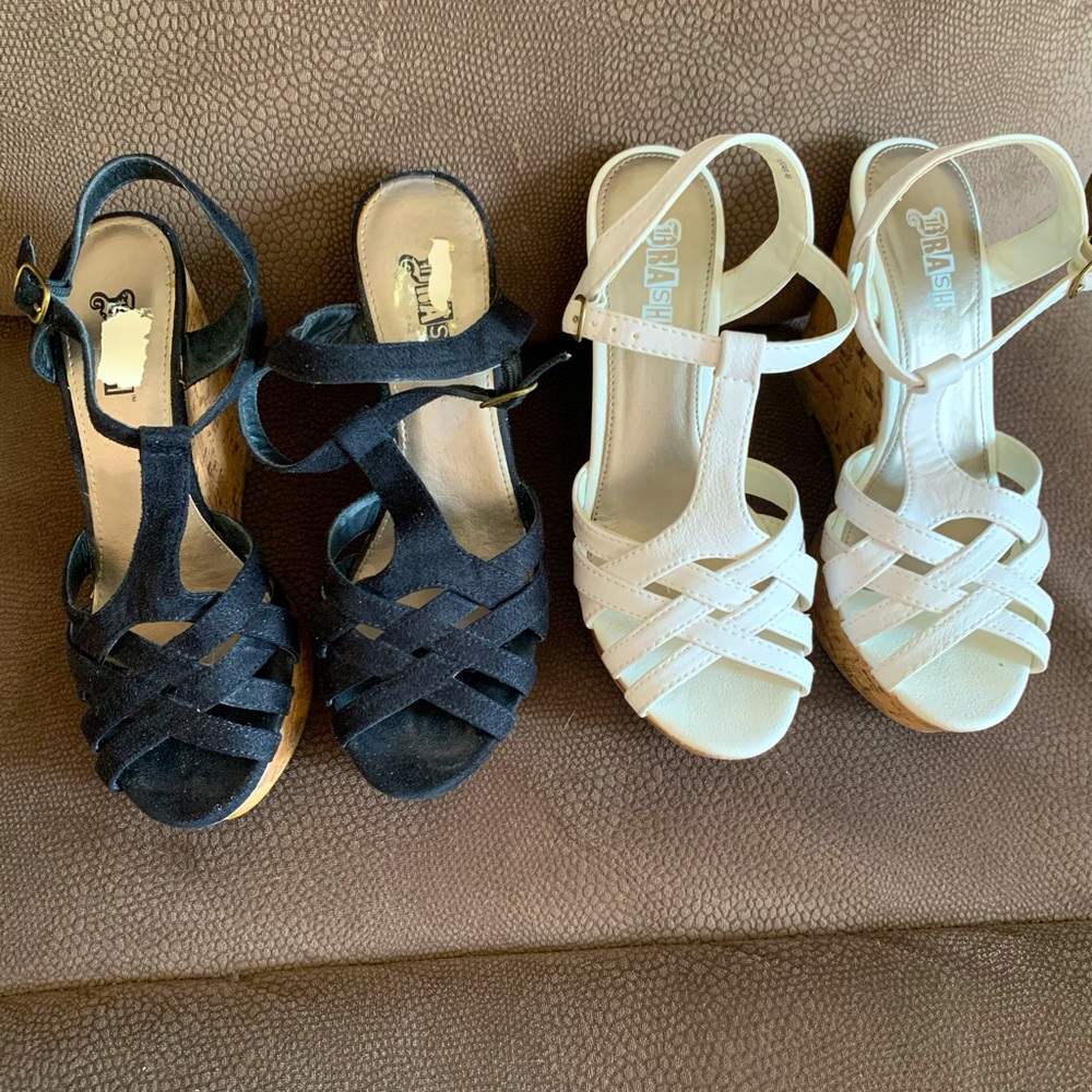 Two pairs summer shoes